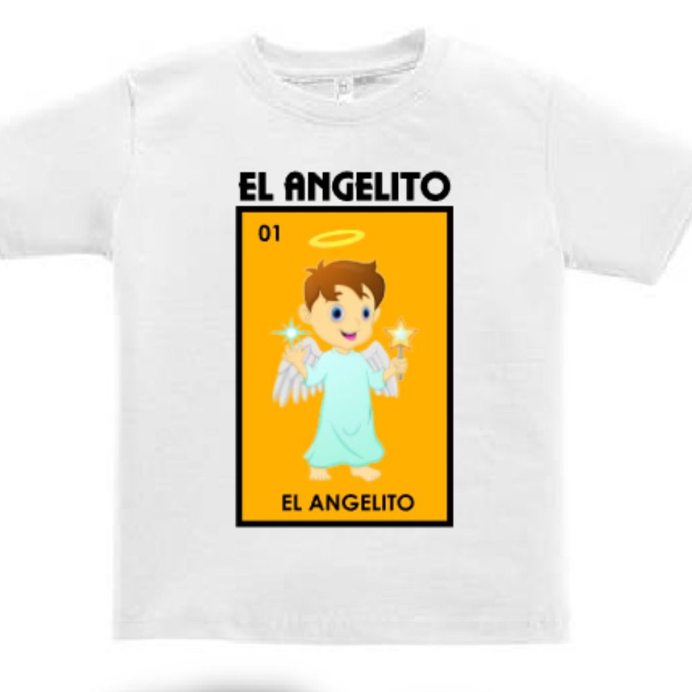 El Angelito Loteria Mexican Bingo Child Shirt
